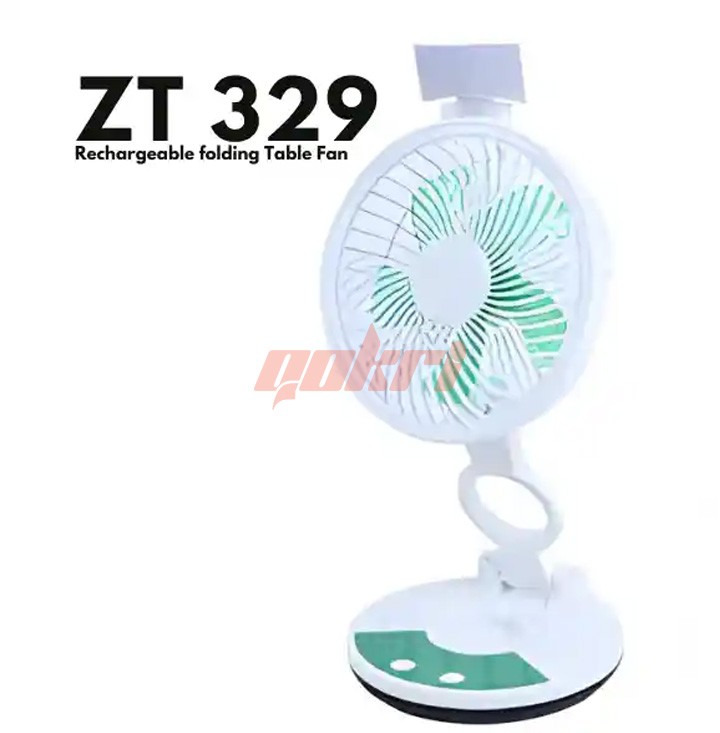 ZT 329 Model Rechargble folding Table Fan