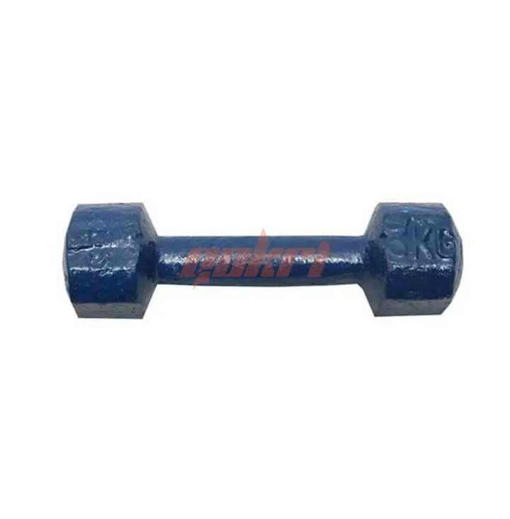 3kg Bangla Dumbbell Blue 1pcs - Sports & Fitness