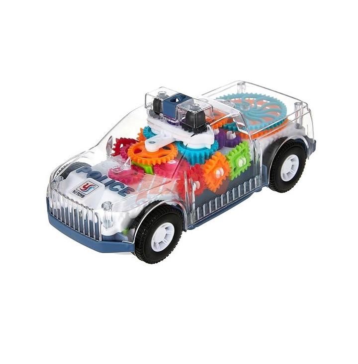 Police gear car and Electric functional music Car