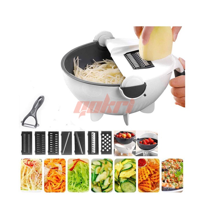 9-In-1 Rotate Vegetable Cutter