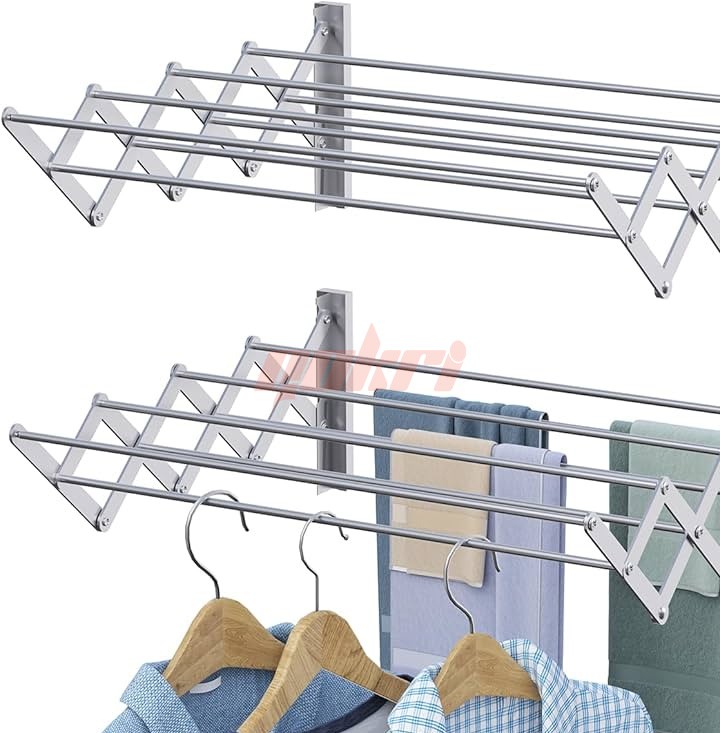 Wall mounted clothes drying Hanger
